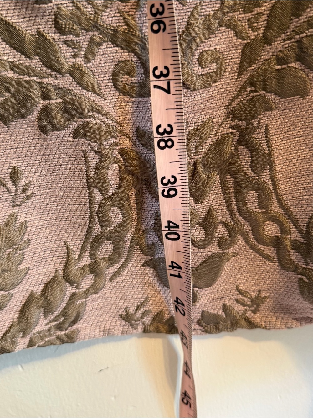 Leith Pink Floral Jacquard Overcoat with Side Slits - Picture 9 of 9